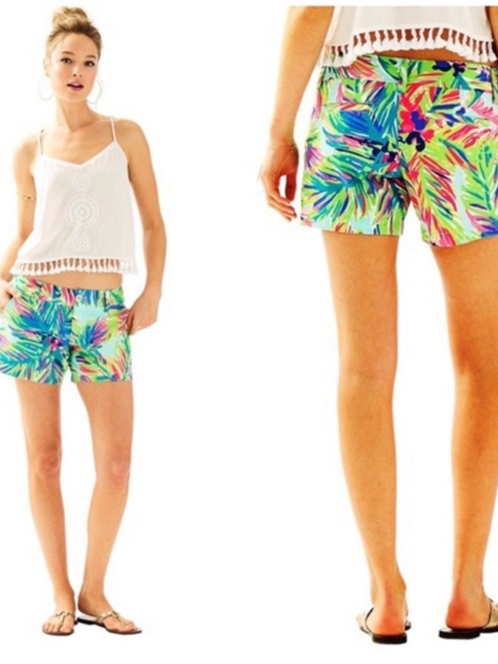 Lilly Pulitzer Sz 4 Callahan Short Island Time Print